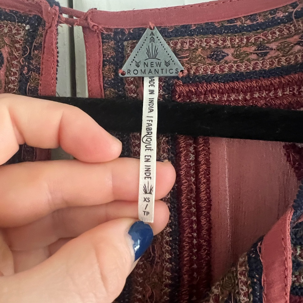 Free People Roman Paisley Mini Dress - Picture 6 of 6